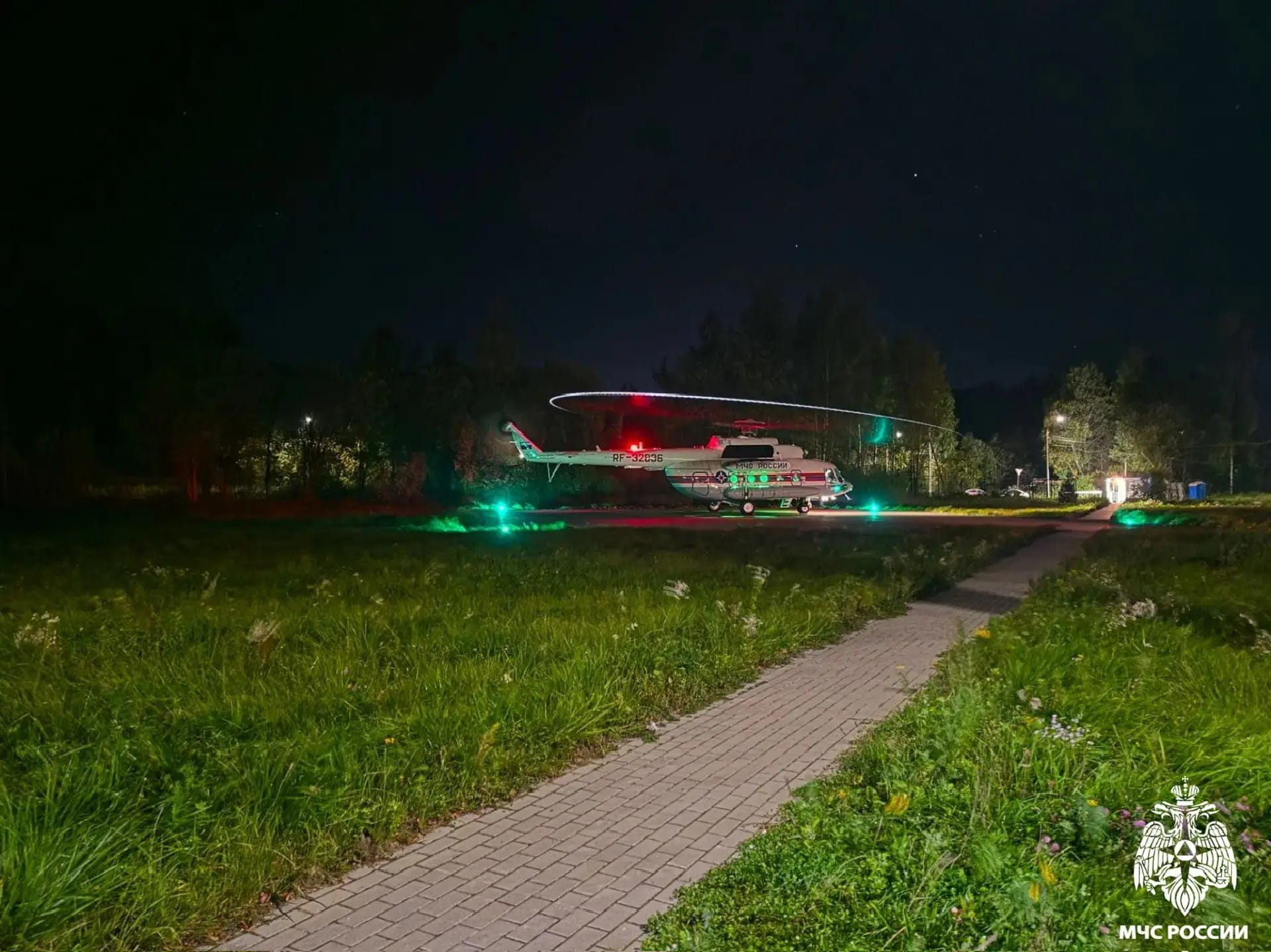 вертолете