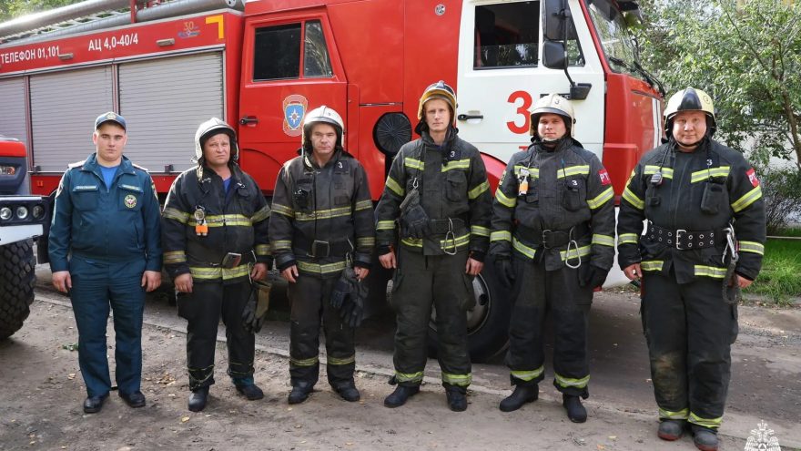 На пожаре в Твери спасли двух человек