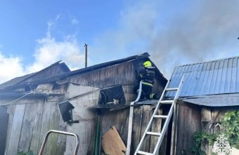 В Тверской области пожарные спасли надворные постройки надворные