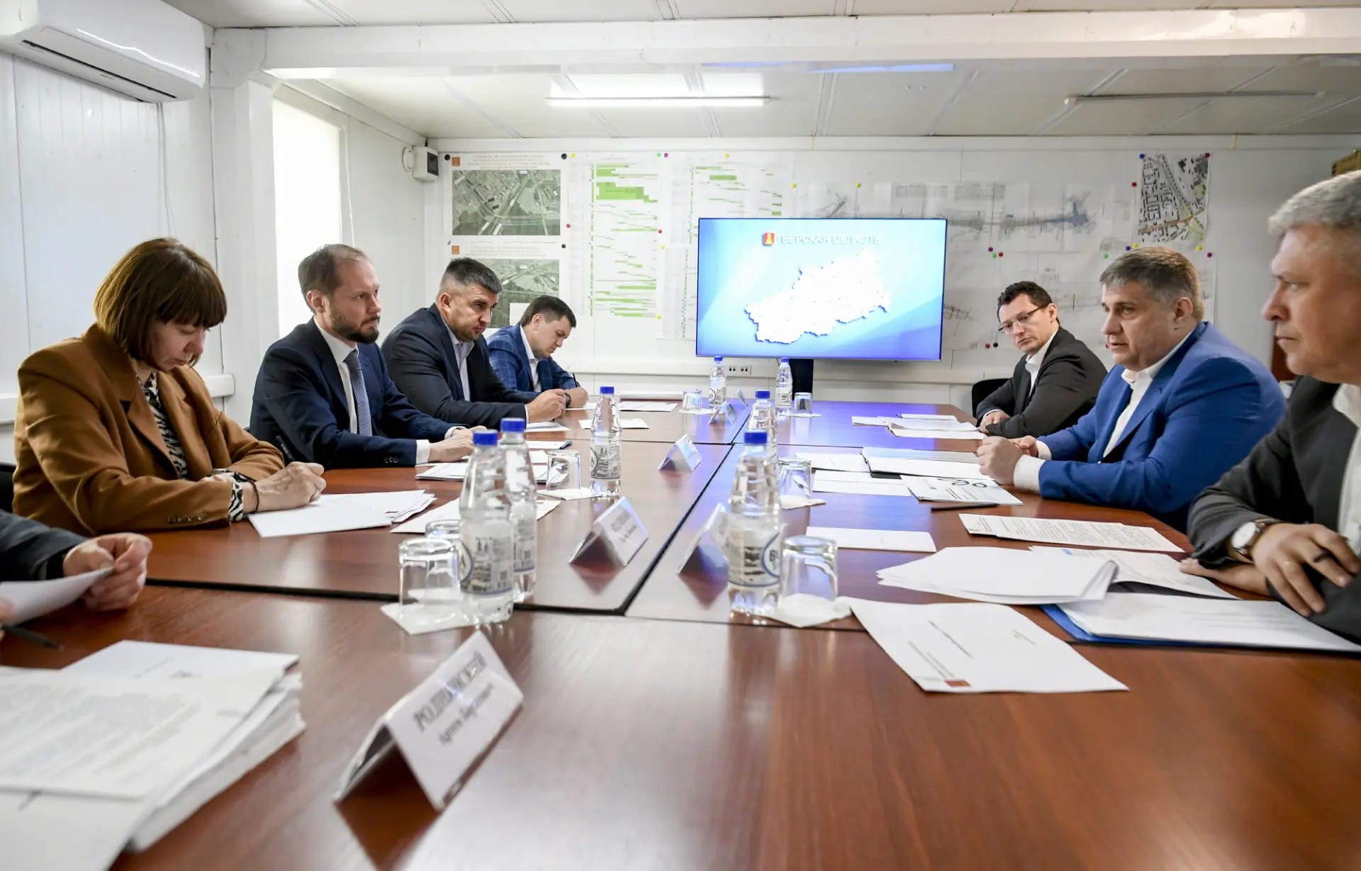 Виталий Королев и Роман Новиков проинспектировали строительство Западного моста в Твери
