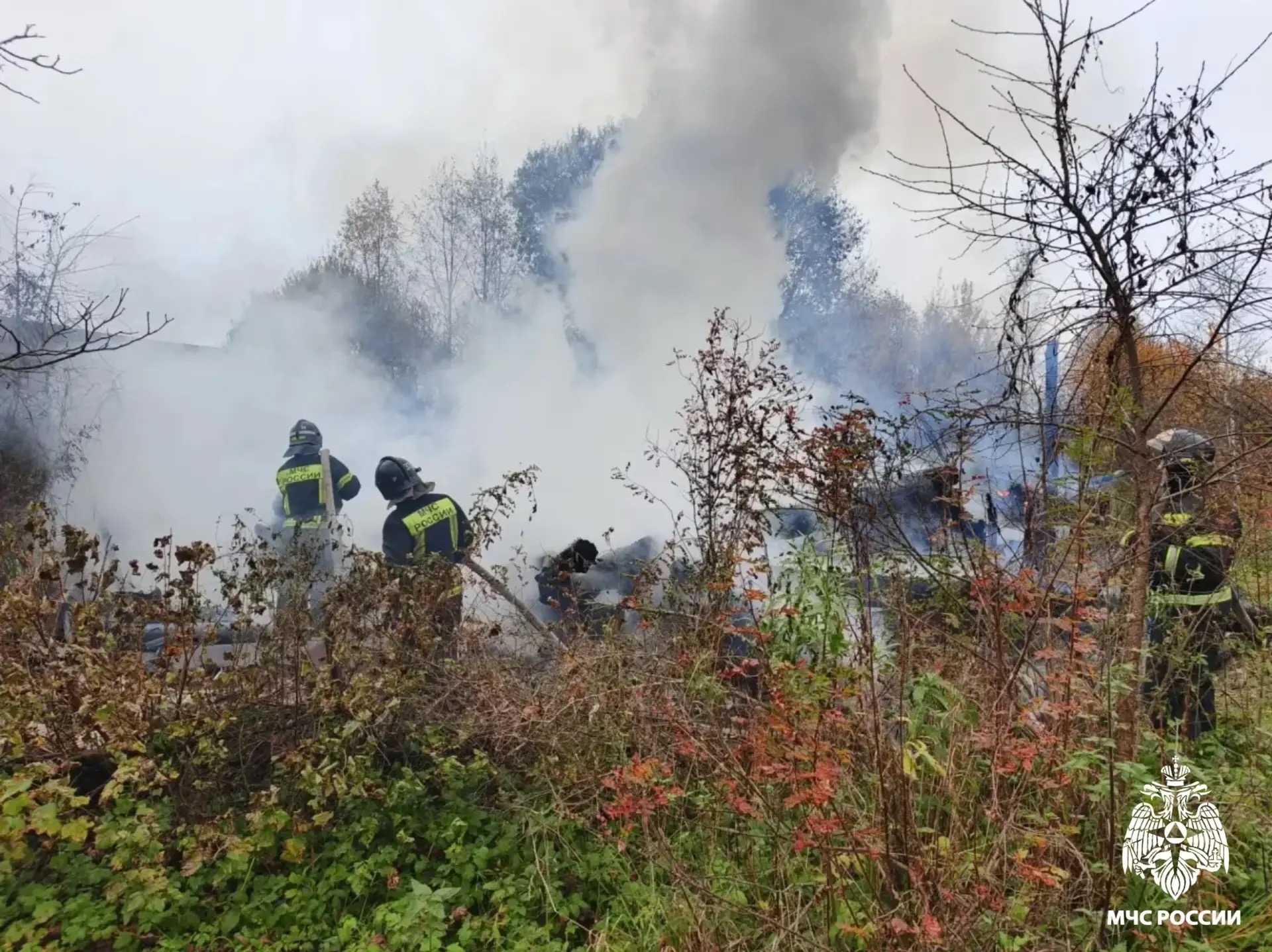 В Тверской области на пожаре погиб человек